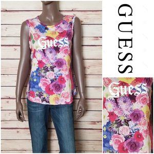 GUESS Sleeveless Floral Top